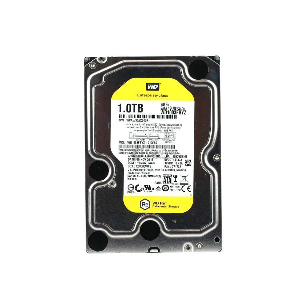 WD1003FBYZ WD HARD DRIVE 1TB 7.2K 6G SATA 3.5 LFF
